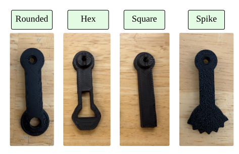 Photo of all feet variants